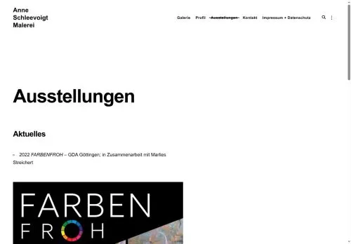 Screenshot of anne-schleevoigt.de