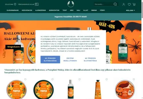 Screenshot of bodyshop.hu