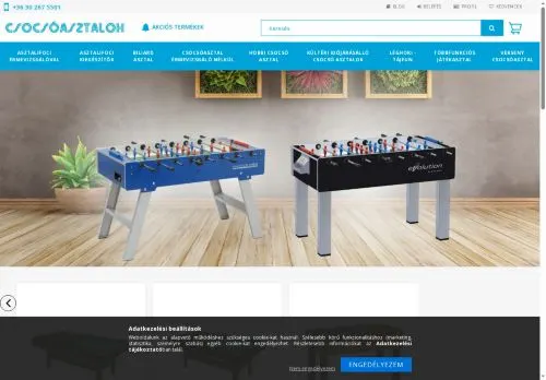 Screenshot of csocsoasztal.hu