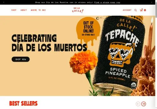 Screenshot of delacalle.mx