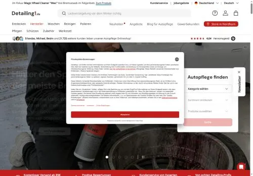 Screenshot of detailing1.de