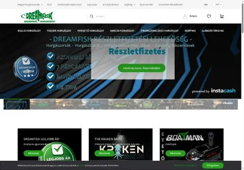 Screenshot of dreamfish.hu