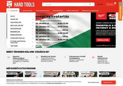 Screenshot of hardtools.hu