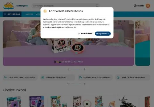 Screenshot of jatektenger.hu