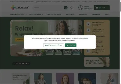 Screenshot of javallat.hu
