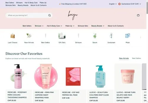 Screenshot of koiyu.ch