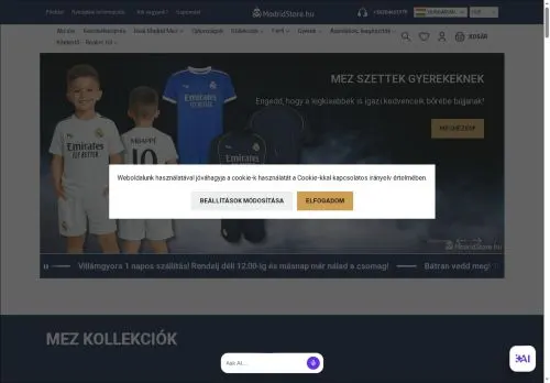 MadridStore.hu - Licencelt, hivatalos Real Madrid termékek