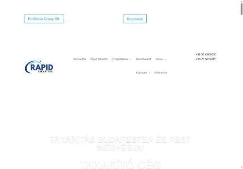 Takarító cég Budapest és Pest megye | Rapid Takarítás