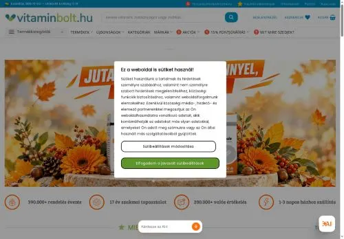 Üdvözöljük a VitaminBolt.hu webáruházban! - VitaminBolt