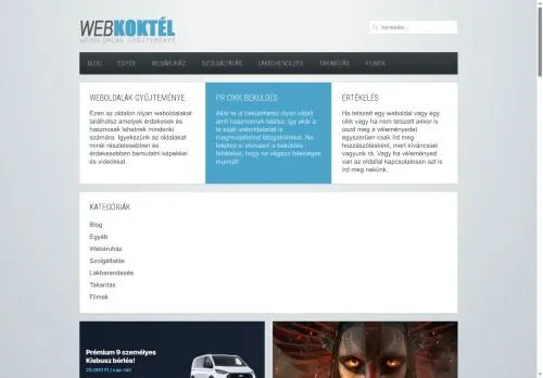 Webkoktel az internet legjobb weboldalai