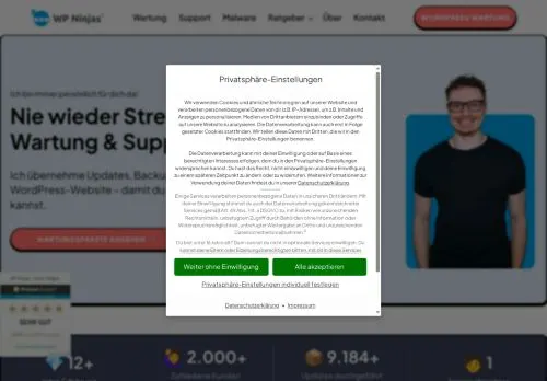 WordPress Wartung & Support | WP Ninjas – Jonas Tietgen