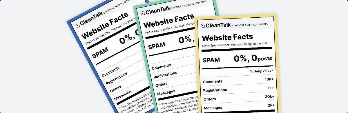 Spam protection, AntiSpam, FireWall by CleanTalk
