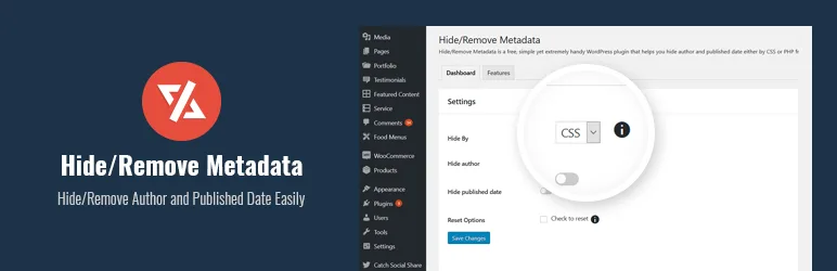 Hide/Remove Metadata