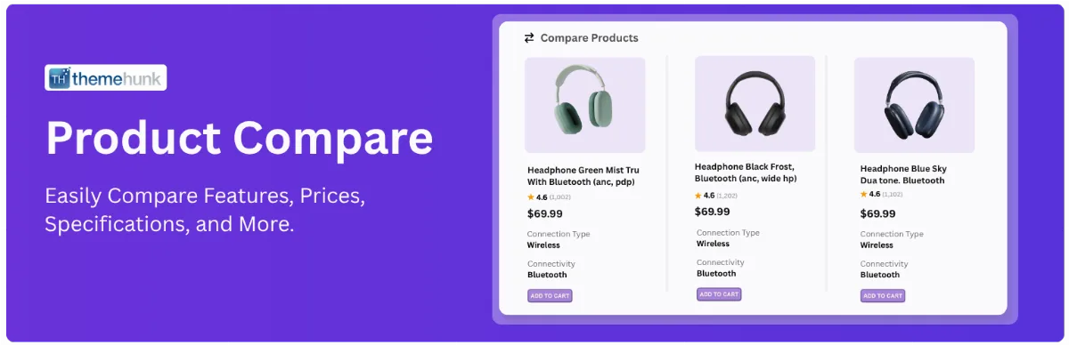 ThemeHunk Product Compare for WooCommerce