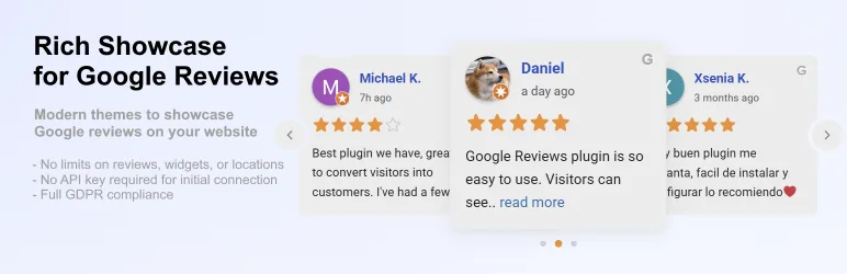 Rich Showcase for Google Reviews