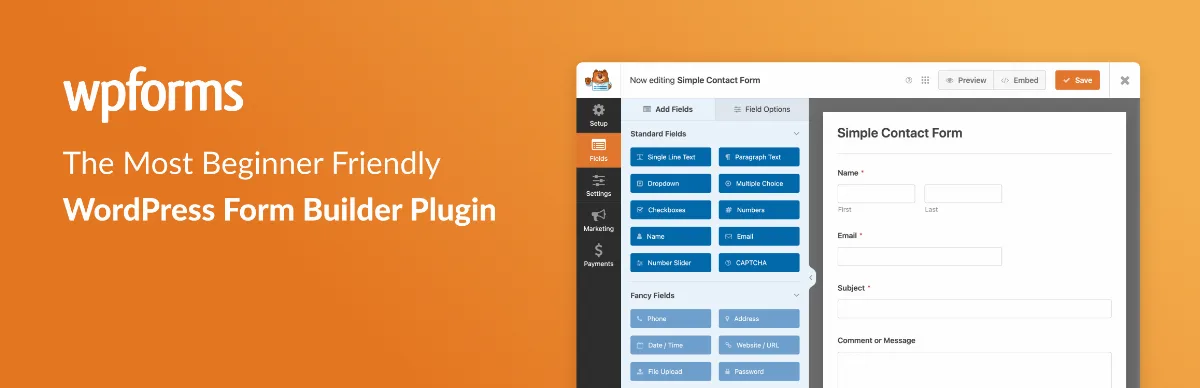 WPForms – AI Form Builder for WordPress – Contact Forms, Payment Forms, Survey Form, Quiz & More