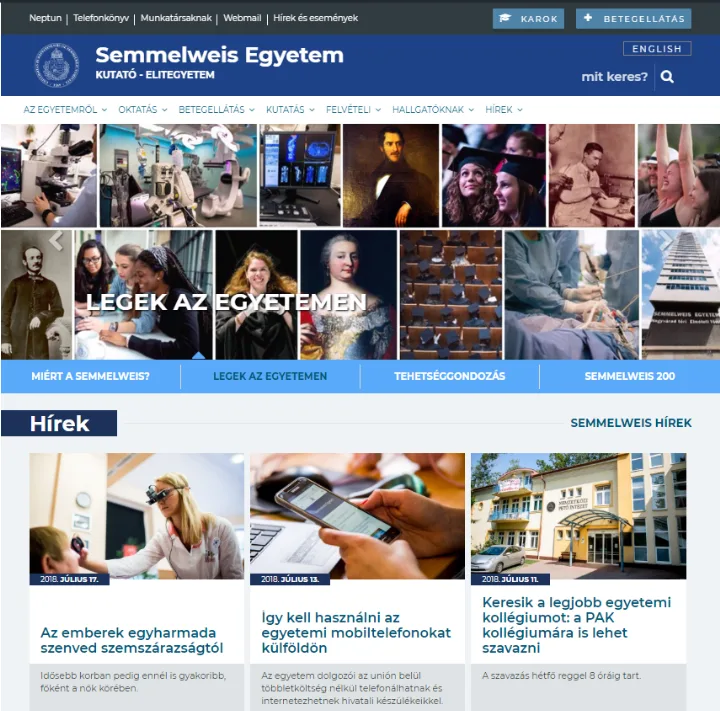 Semmelweis Design 2018