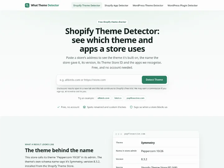 What Theme Detector